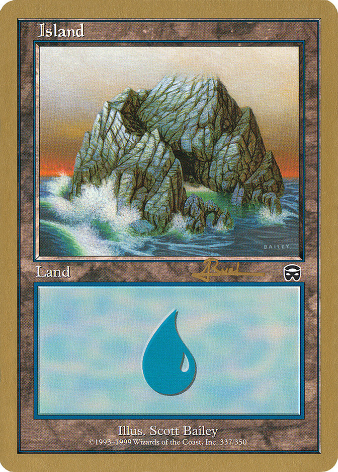 Island (ar337) (Antoine Ruel) [World Championship Decks 2001] | The CG Realm