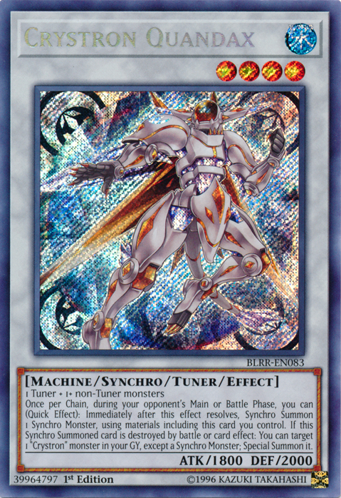 Crystron Quandax [BLRR-EN083] Secret Rare | The CG Realm