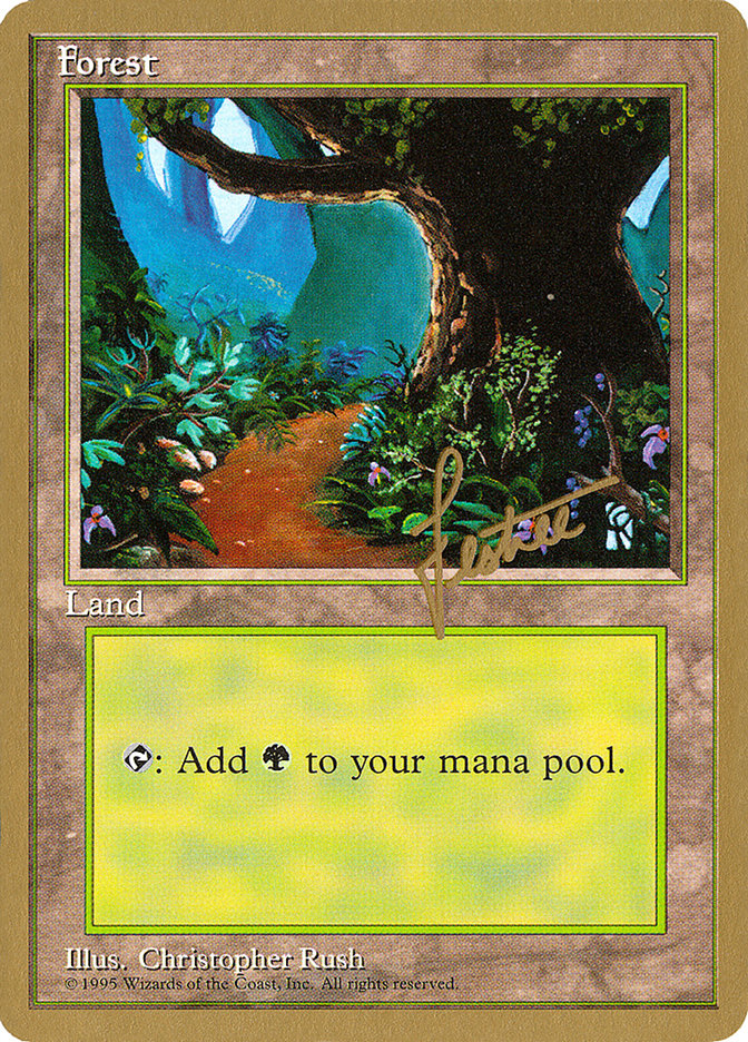 Forest (bl376) (Bertrand Lestree) [Pro Tour Collector Set] | The CG Realm