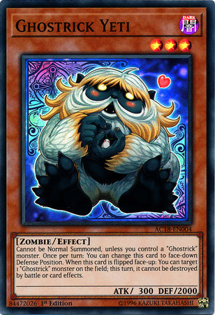 Ghostrick Yeti [AC18-EN004] Super Rare | The CG Realm