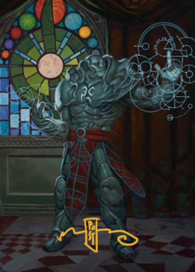 Karn, Living Legacy Art Card 2 (Gold-Stamped Signature) [Dominaria United Art Series] | The CG Realm