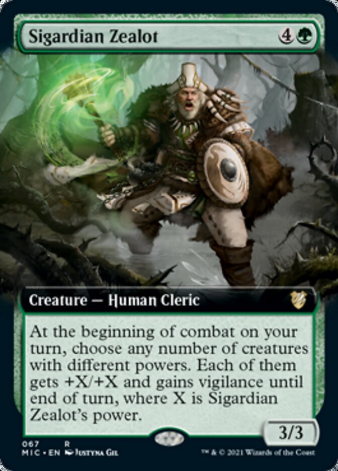 Sigardian Zealot (Extended Art) [Innistrad: Midnight Hunt Commander] | The CG Realm