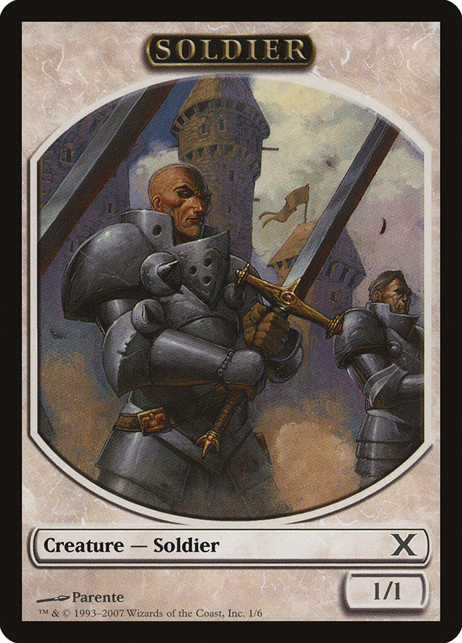 Soldier Token [Tenth Edition Tokens] | The CG Realm