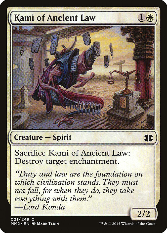 Kami of Ancient Law [Modern Masters 2015] | The CG Realm