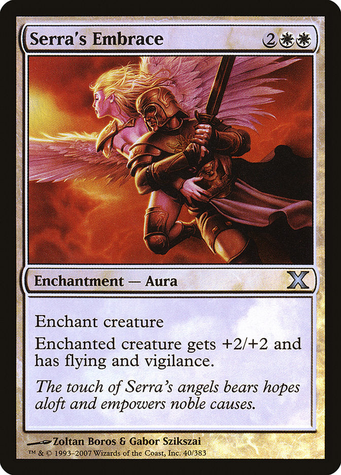 Serra's Embrace (Premium Foil) [Tenth Edition] | The CG Realm