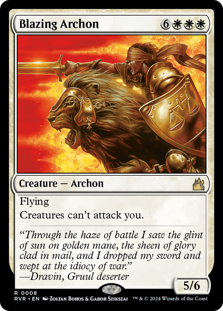 Blazing Archon [Ravnica Remastered] | The CG Realm