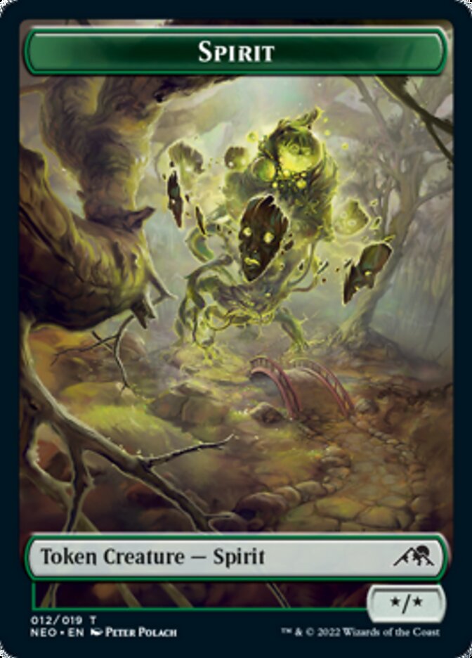 Spirit Token (012) [Kamigawa: Neon Dynasty Tokens] | The CG Realm