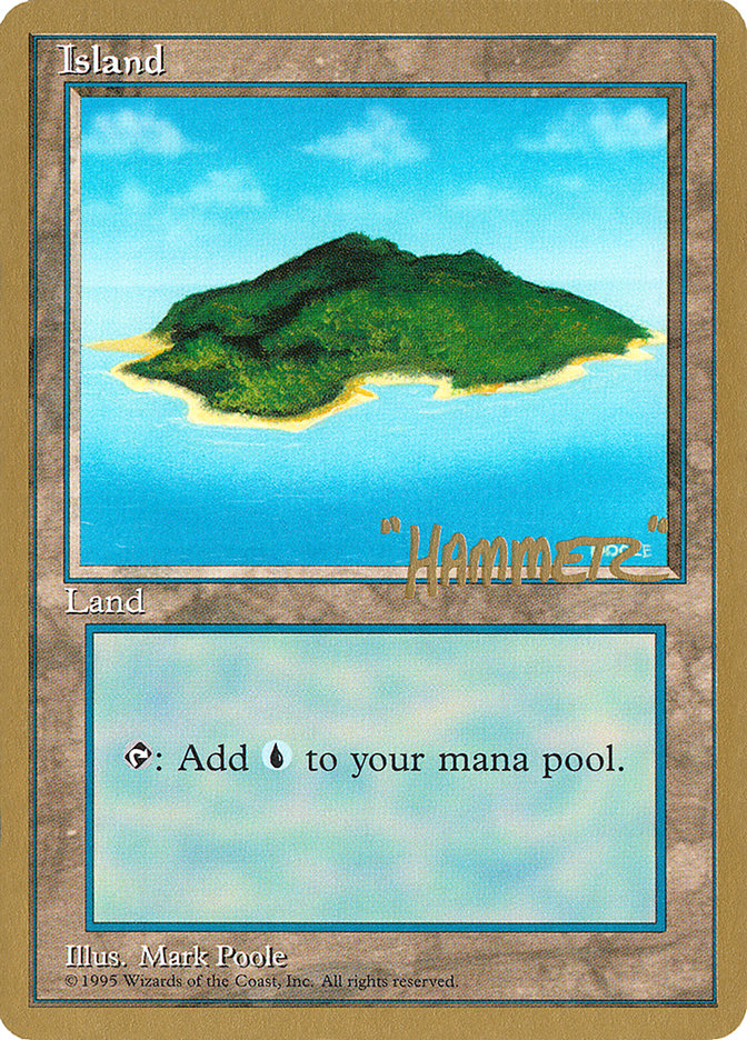 Island (shr367) (Shawn "Hammer" Regnier) [Pro Tour Collector Set] | The CG Realm