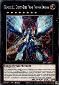 Number 62: Galaxy-Eyes Prime Photon Dragon [LDS2-EN053] Common | The CG Realm