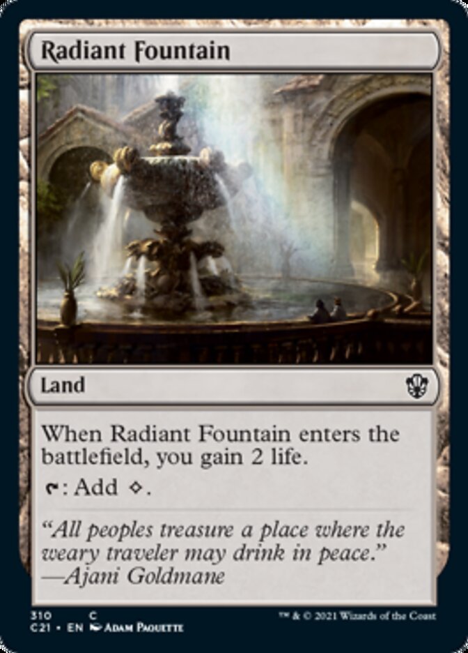 Radiant Fountain [Commander 2021] | The CG Realm