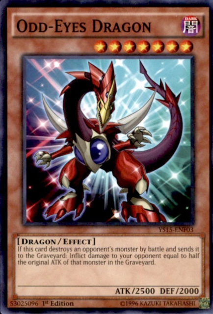 Odd-Eyes Dragon [YS15-ENF03] Shatterfoil Rare | The CG Realm