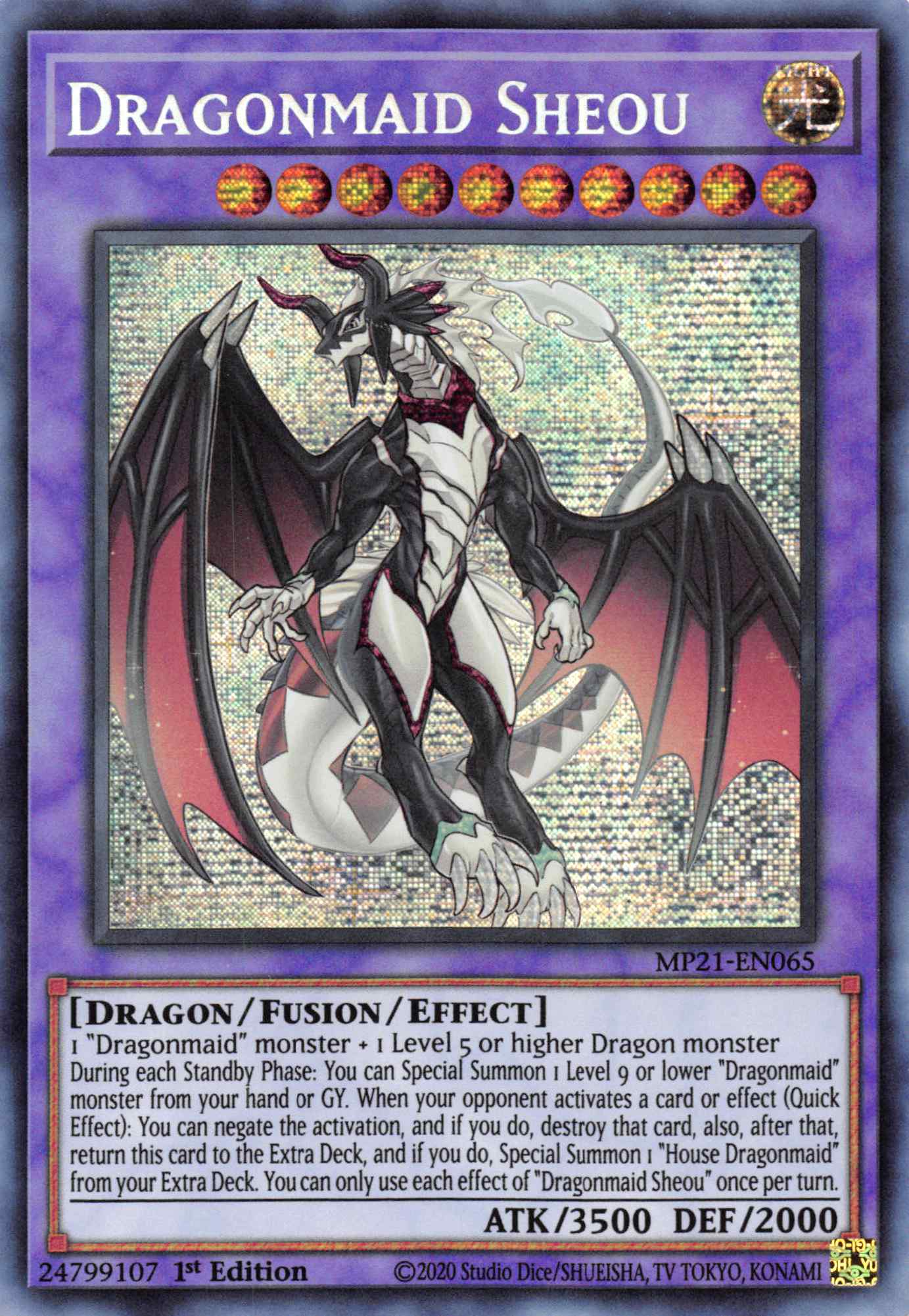 Dragonmaid Sheou [MP21-EN065] Prismatic Secret Rare | The CG Realm