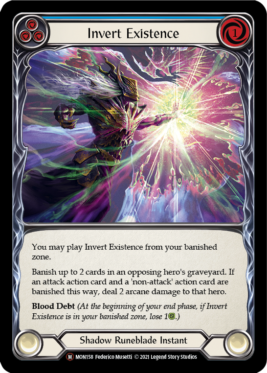 Invert Existence [U-MON158-RF] (Monarch Unlimited)  Unlimited Rainbow Foil | The CG Realm