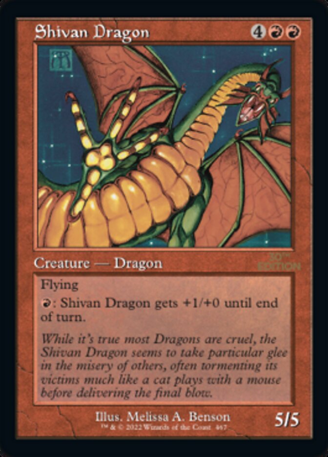 Shivan Dragon (Retro) [30th Anniversary Edition] | The CG Realm