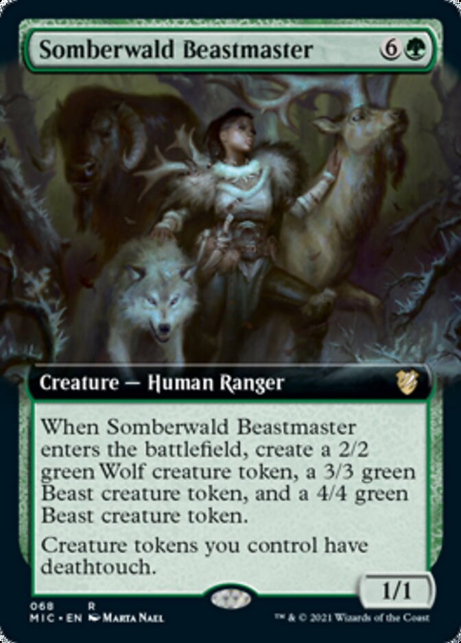 Somberwald Beastmaster (Extended Art) [Innistrad: Midnight Hunt Commander] | The CG Realm