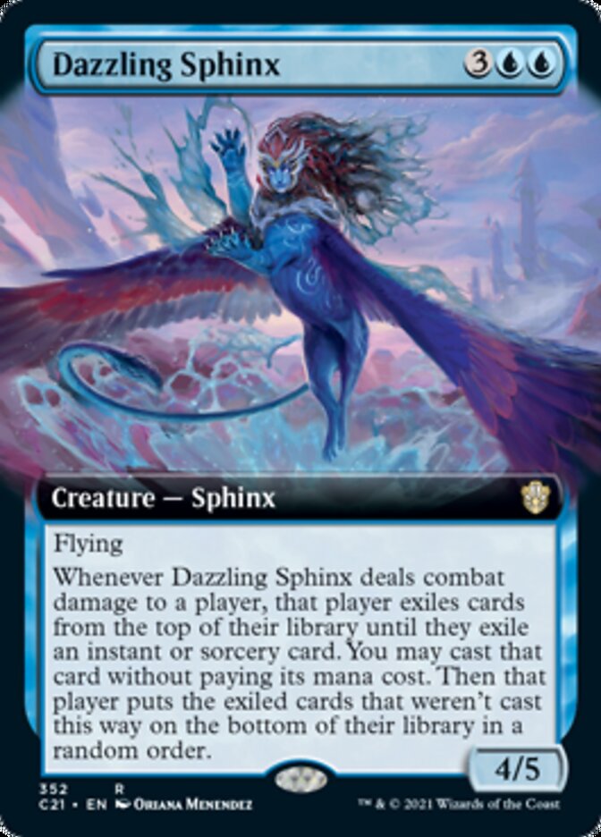 Dazzling Sphinx (Extended Art) [Commander 2021] | The CG Realm