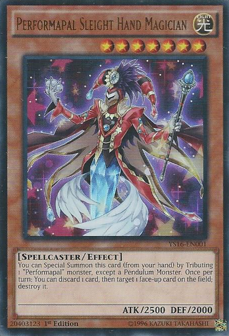 Performapal Sleight Hand Magician [YS16-EN001] Ultra Rare | The CG Realm