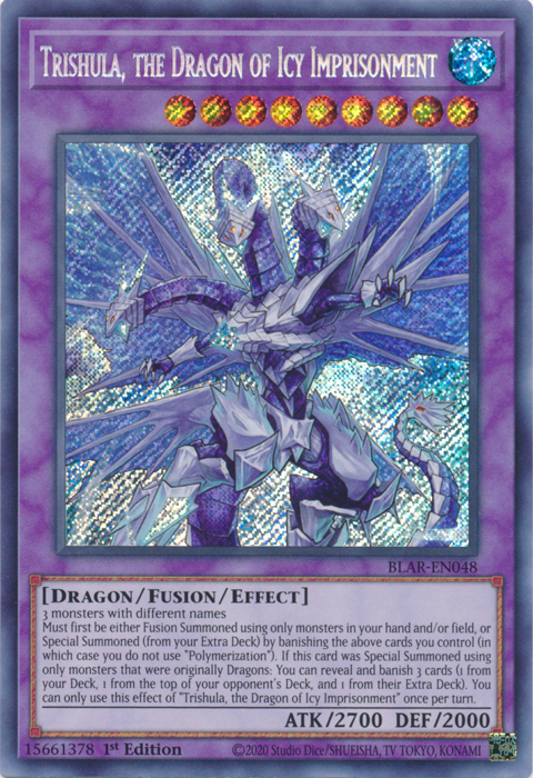 Trishula, the Dragon of Icy Imprisonment [BLAR-EN048] Secret Rare | The CG Realm