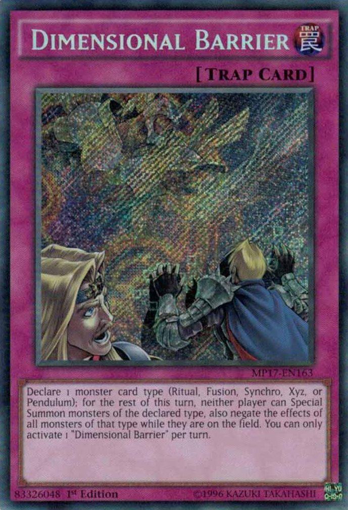 Dimensional Barrier [MP17-EN163] Secret Rare | The CG Realm