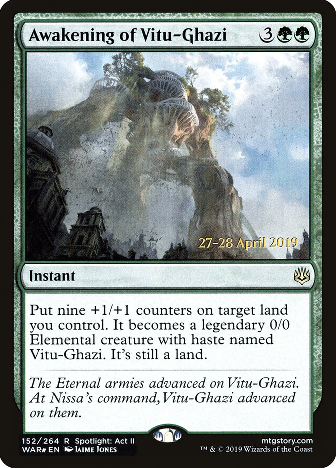 Awakening of Vitu-Ghazi [War of the Spark Prerelease Promos] | The CG Realm