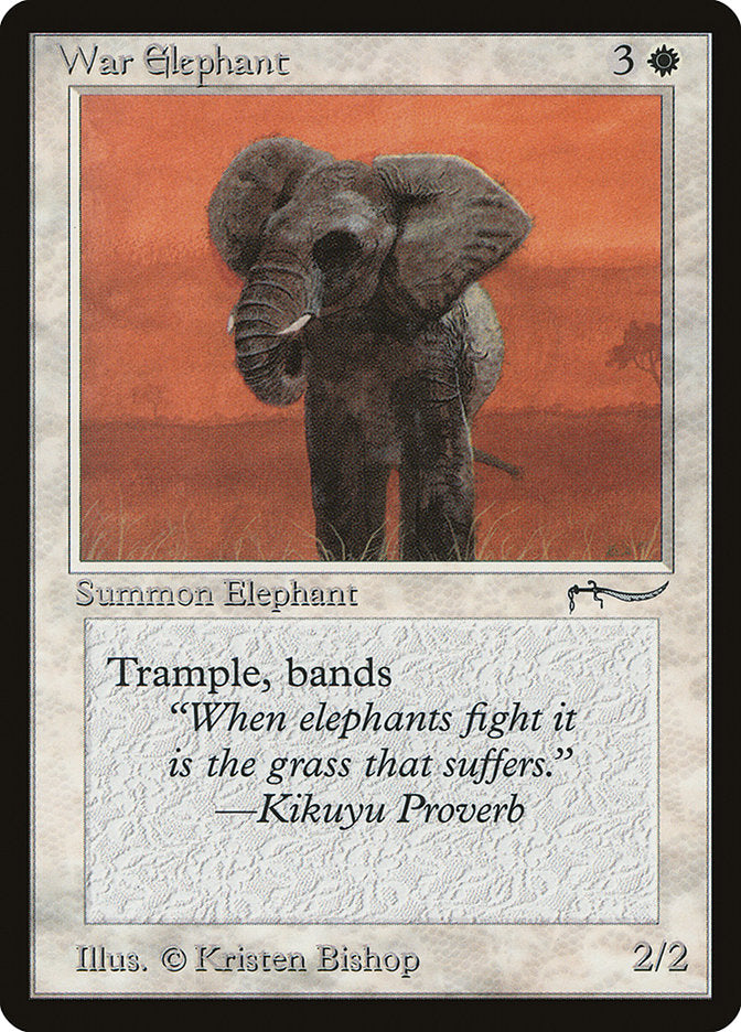 War Elephant (Light Mana Cost) [Arabian Nights] | The CG Realm