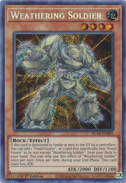 Weathering Soldier [BLAR-EN005] Secret Rare | The CG Realm