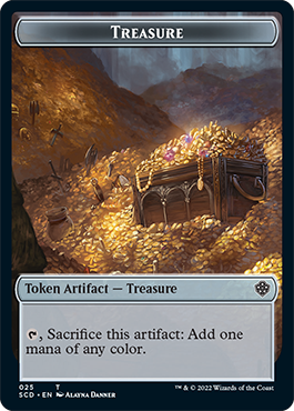 Treasure // Treasure Double-Sided Token [Starter Commander Decks] | The CG Realm