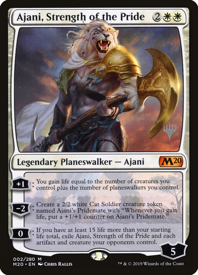 Ajani, Strength of the Pride (Promo Pack) [Core Set 2020 Promos] | The CG Realm