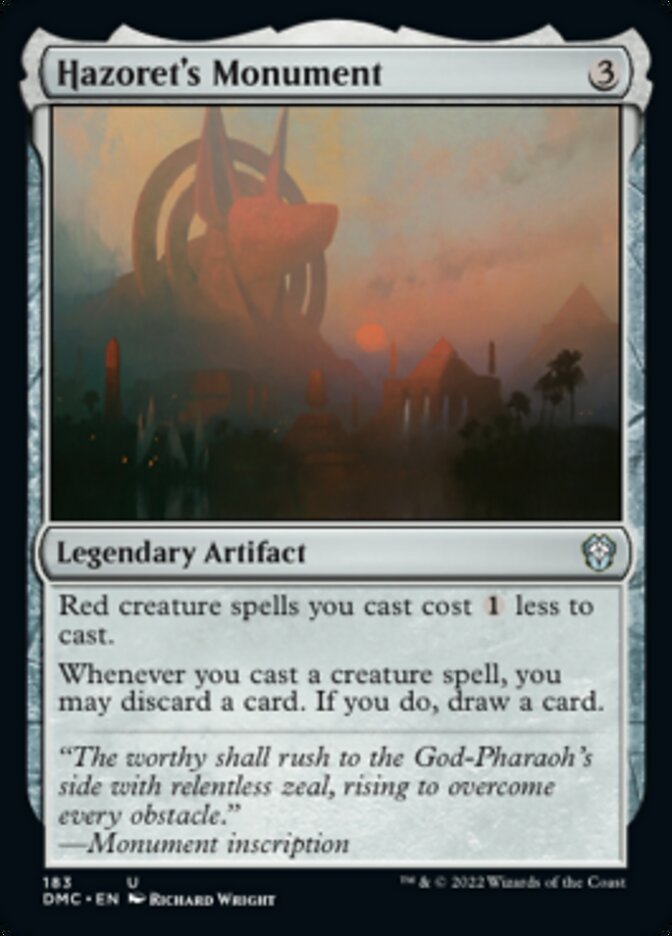 Hazoret's Monument [Dominaria United Commander] | The CG Realm