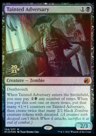 Tainted Adversary [Innistrad: Midnight Hunt Prerelease Promos] | The CG Realm