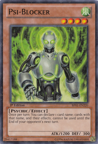 Psi-Blocker [BP01-EN220] Starfoil Rare | The CG Realm