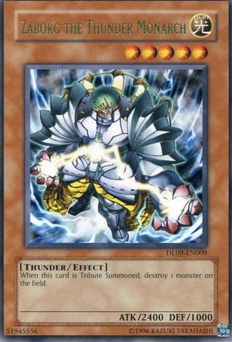 Zaborg the Thunder Monarch (Green) [DL09-EN009] Rare | The CG Realm