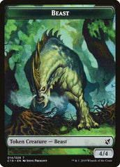 Beast (014) // Wurm Double-Sided Token [Commander 2019 Tokens] | The CG Realm