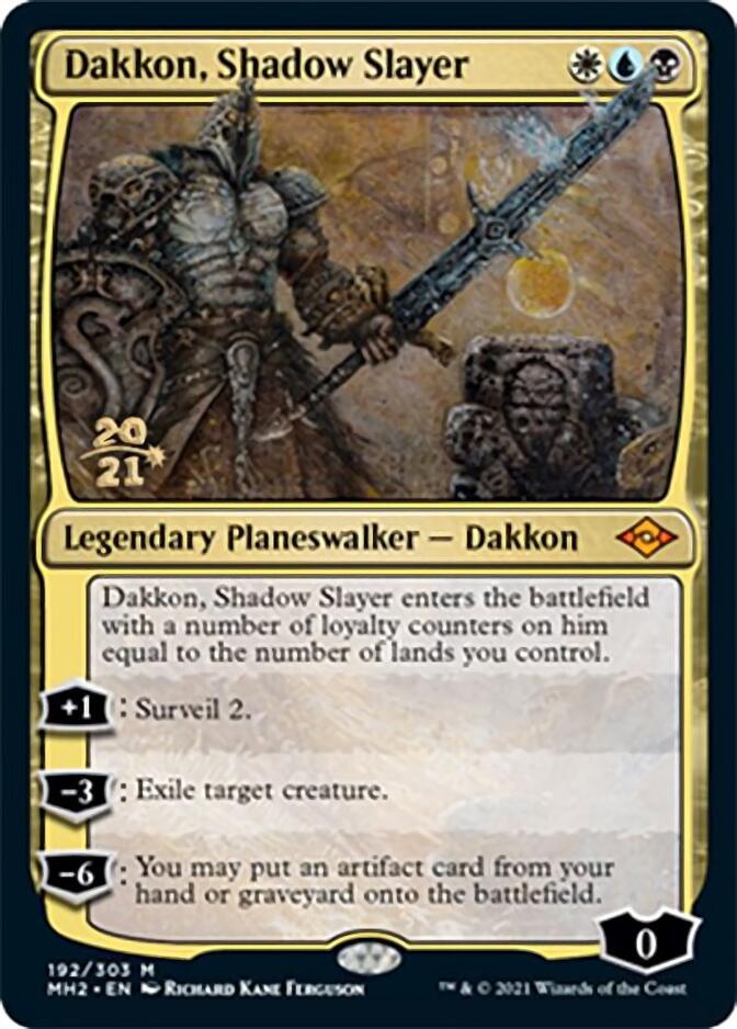 Dakkon, Shadow Slayer [Modern Horizons 2 Prerelease Promos] | The CG Realm