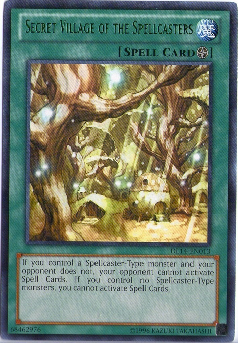 Secret Village of the Spellcasters (Green) [DL14-EN013] Rare | The CG Realm