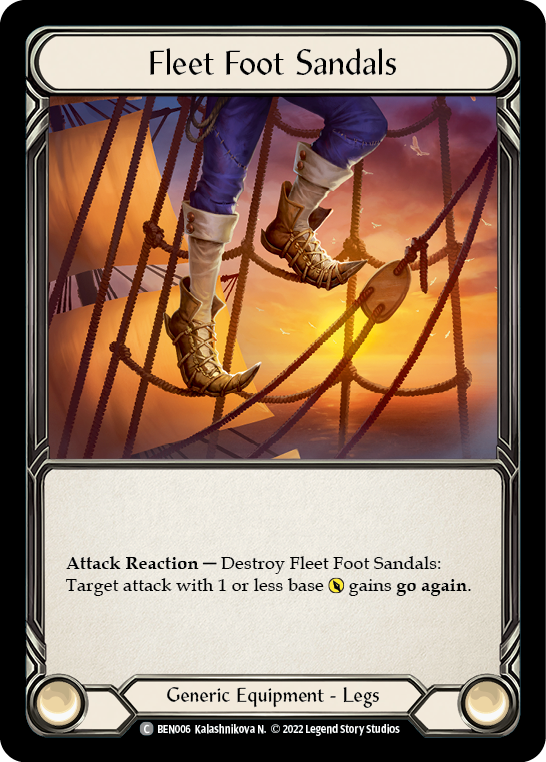 Fleet Foot Sandals [BEN006] (Outsiders Benji Blitz Deck) | The CG Realm