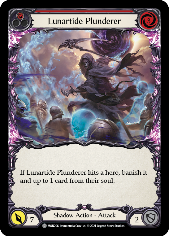 Lunartide Plunderer (Red) [MON206] (Monarch)  1st Edition Normal | The CG Realm