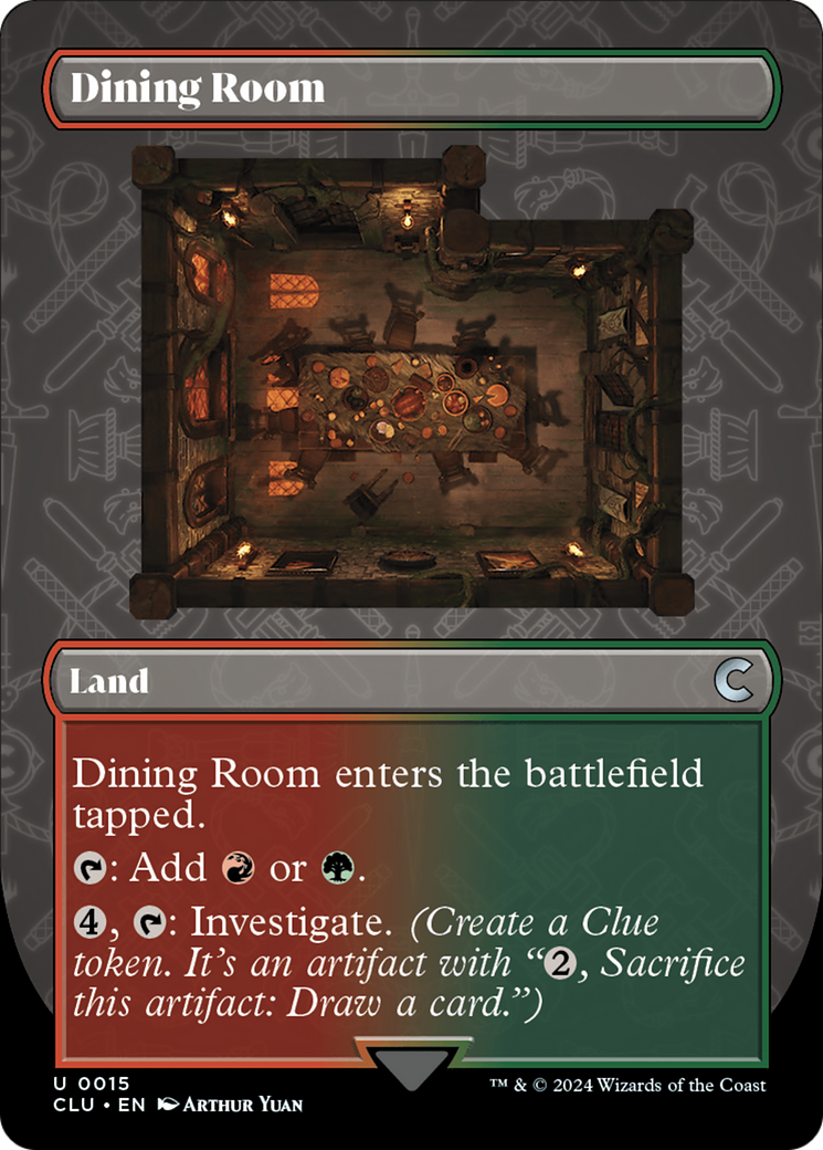 Dining Room (Borderless) [Ravnica: Clue Edition] | The CG Realm