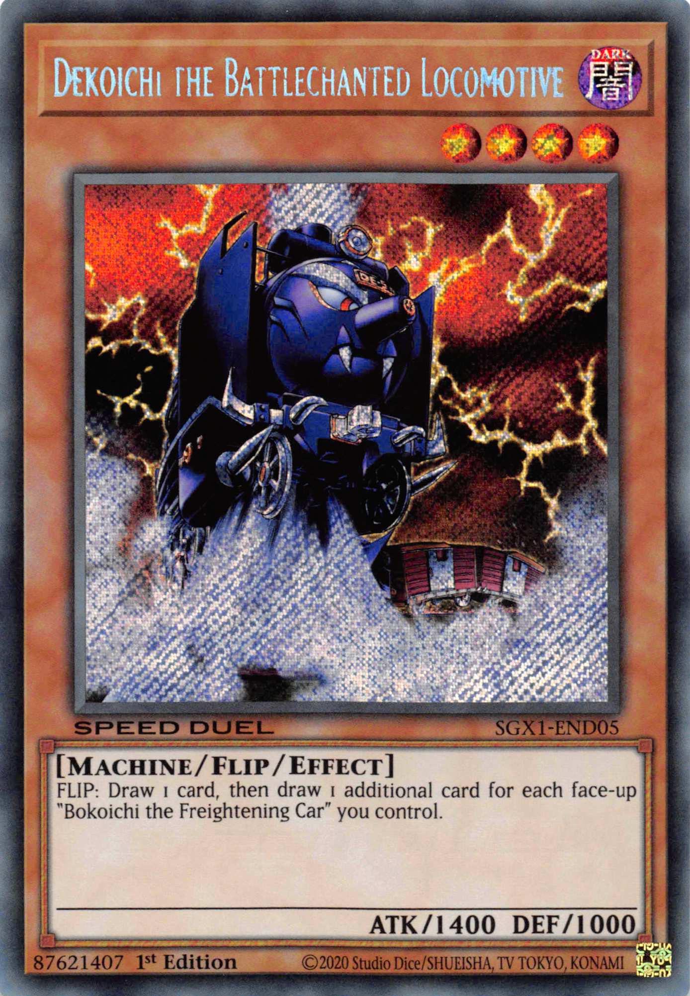 Dekoichi the Battlechanted Locomotive [SGX1-END05] Secret Rare | The CG Realm