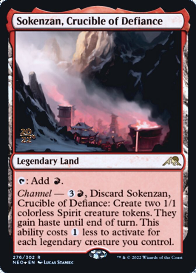 Sokenzan, Crucible of Defiance [Kamigawa: Neon Dynasty Prerelease Promos] | The CG Realm