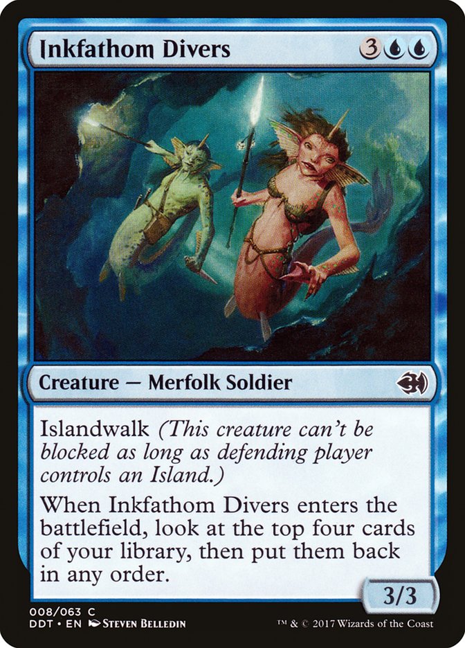 Inkfathom Divers [Duel Decks: Merfolk vs. Goblins] | The CG Realm