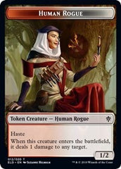 Human Rogue // Food (16) Double-Sided Token [Throne of Eldraine Tokens] | The CG Realm