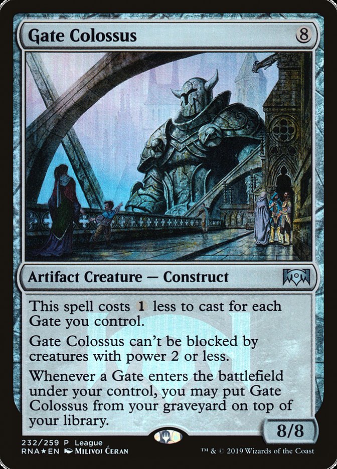 Gate Colossus (League) [Ravnica Allegiance Promos] | The CG Realm