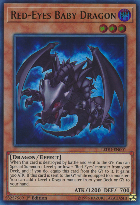 Red-Eyes Baby Dragon [LEDU-EN001] Ultra Rare | The CG Realm