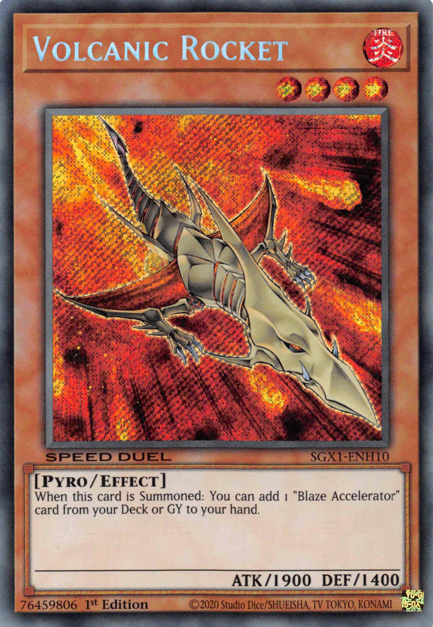 Volcanic Rocket [SGX1-ENH10] Secret Rare | The CG Realm