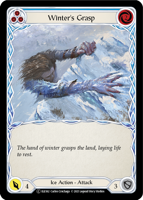 Winter's Grasp (Blue) [U-ELE162] (Tales of Aria Unlimited)  Unlimited Rainbow Foil | The CG Realm