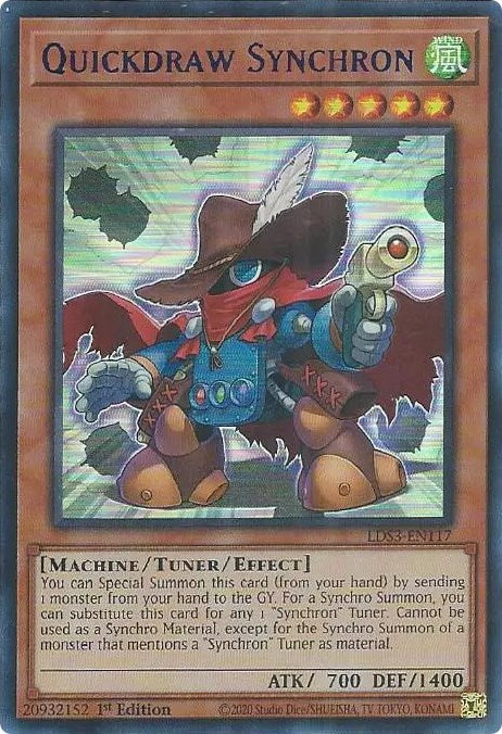 Quickdraw Synchron (Blue) [LDS3-EN117] Ultra Rare | The CG Realm