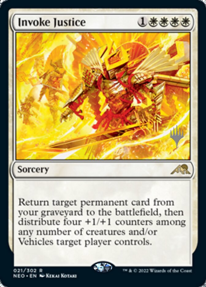 Invoke Justice (Promo Pack) [Kamigawa: Neon Dynasty Promos] | The CG Realm