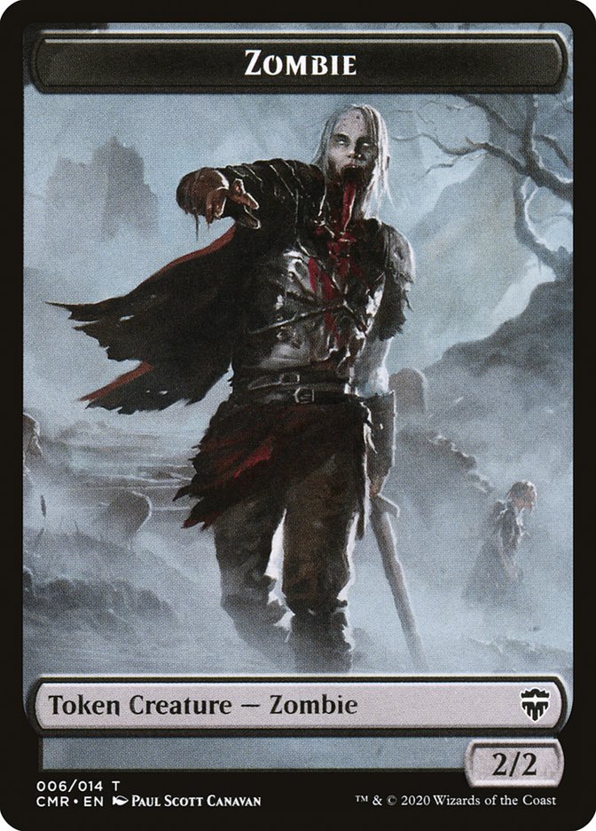 Zombie Token [Commander Legends Tokens] | The CG Realm