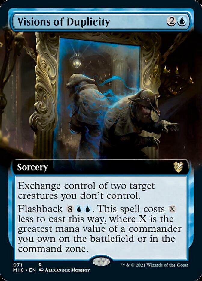 Visions of Duplicity (Extended Art) [Innistrad: Midnight Hunt Commander] | The CG Realm